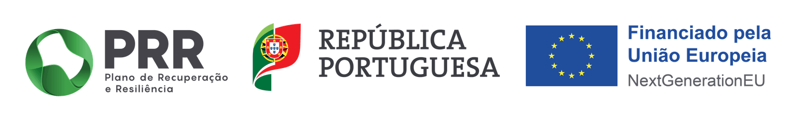 PRR, Plano de Recuperação e Resiliência · República Portuguesa · Financiado pela União Europeia, NextGenerationEU